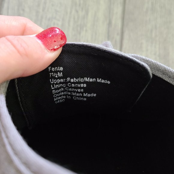 Steve Madden men's grey canvas sneakers size 7.5 - Picture 13 of 13